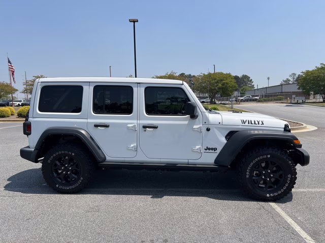 2023 Bright White Clearcoat Jeep Wrangler Willys 4X4 Convertible