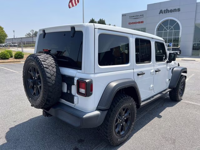 2023 Bright White Clearcoat Jeep Wrangler Willys 4X4 Convertible