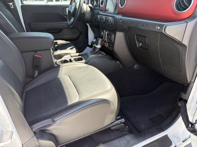 2021 Bright White Clearcoat Jeep Wrangler Unlimited Rubicon 4X4 Convertible