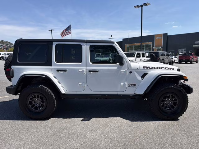 2021 Bright White Clearcoat Jeep Wrangler Unlimited Rubicon 4X4 Convertible