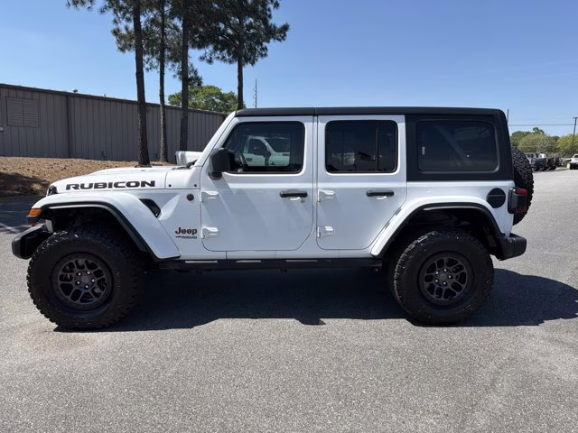 2021 Bright White Clearcoat Jeep Wrangler Unlimited Rubicon 4X4 Convertible