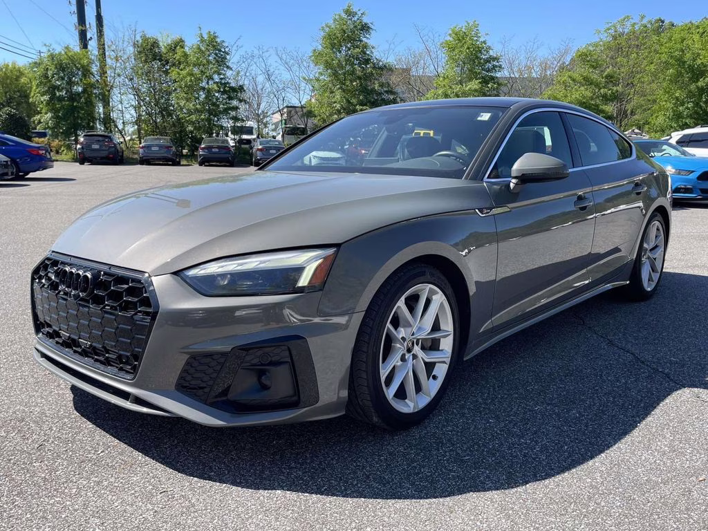 2024 Gray Audi A5 Sportback 45 S line Premium Plus AWD Hatchback
