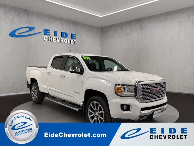 2020 Summit White GMC Canyon Denali 4X4 Truck