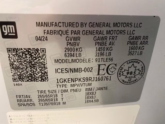 2024 White Frost Tricoat GMC Acadia AT4 AWD SUV