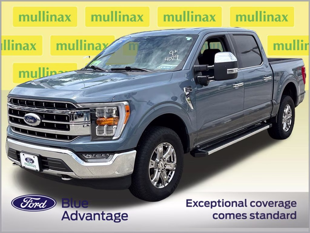 2023 Azure Gray Metallic Tri-Coat Ford F-150 Lariat 4X4 Truck
