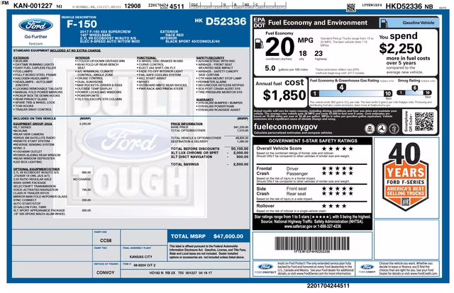 2017 Race Red Ford F-150 XLT 4X4 Truck