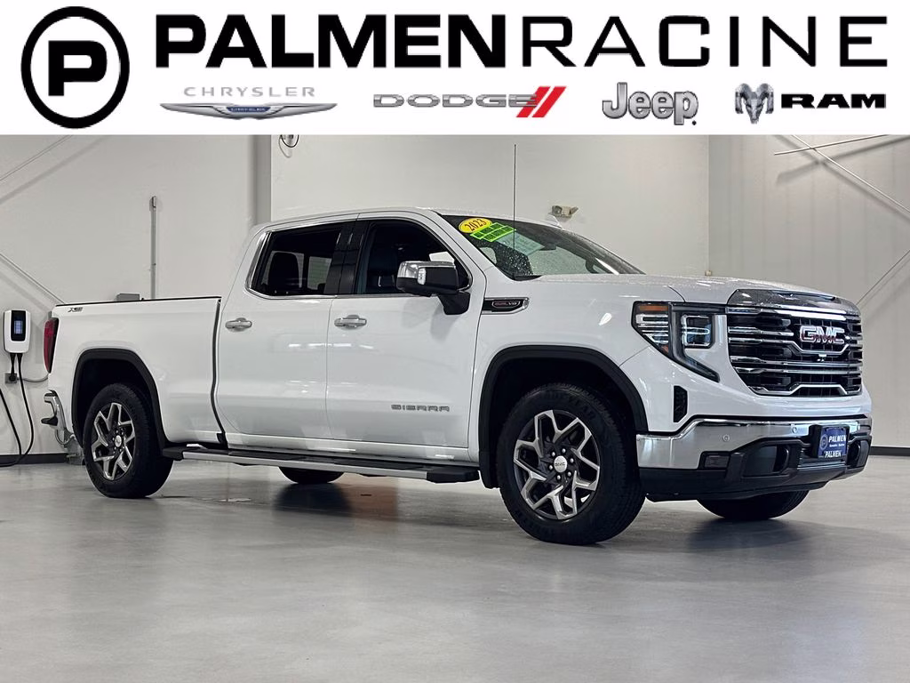 2023 Summit White GMC Sierra 1500 SLT 4X4 Truck