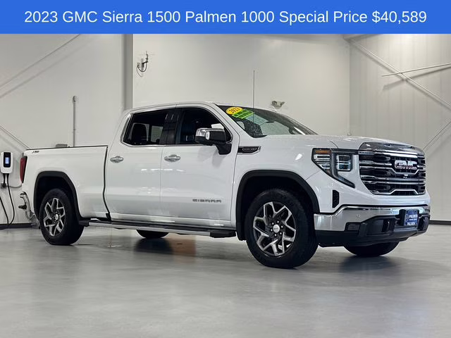 2023 Summit White GMC Sierra 1500 SLT 4X4 Truck