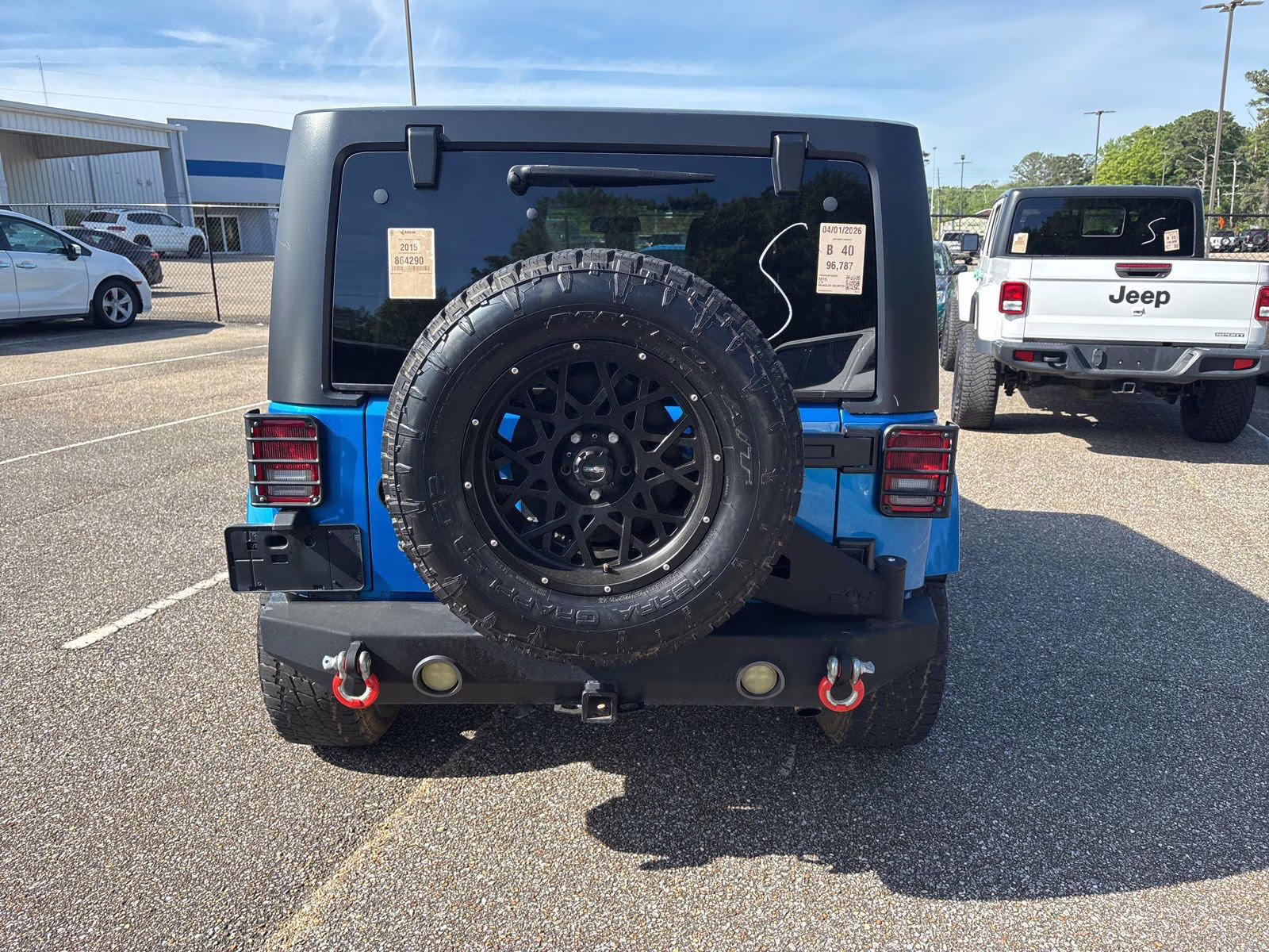 2015 Hydro Blue Pearl Coat Jeep Wrangler Unlimited Sahara 4X4 SUV