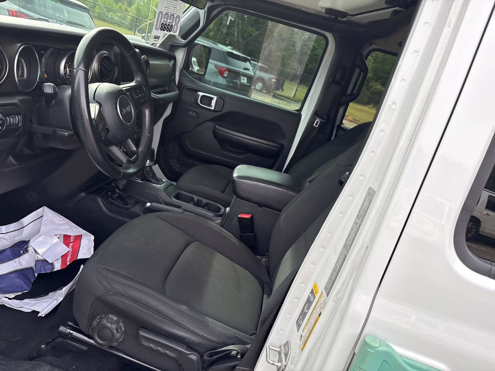 2021 Bright White Clearcoat Jeep Gladiator Sport 4X4 Truck