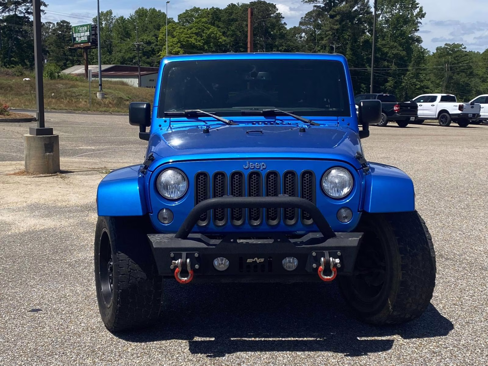 2015 Hydro Blue Pearl Coat Jeep Wrangler Unlimited Sahara 4X4 SUV
