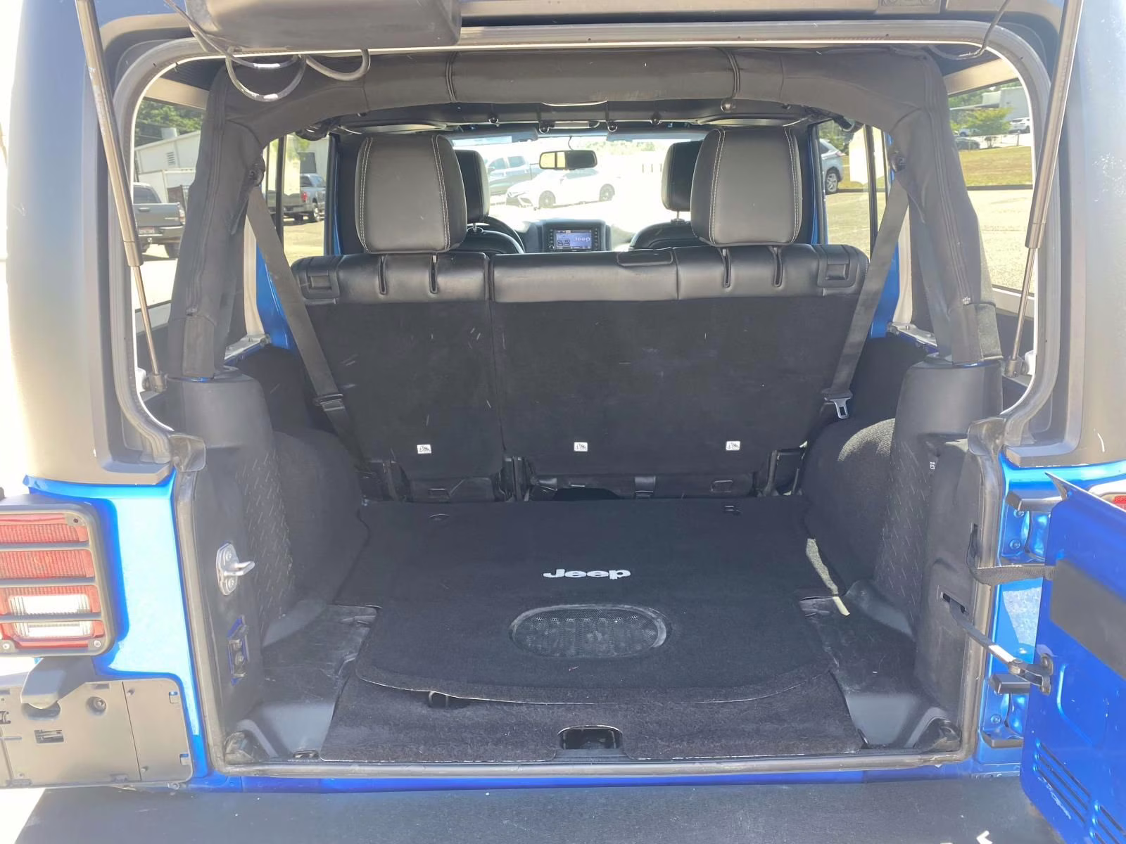 2015 Hydro Blue Pearl Coat Jeep Wrangler Unlimited Sahara 4X4 SUV