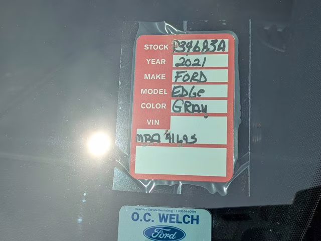 2021 Gray Metallic Ford Edge ST AWD SUV