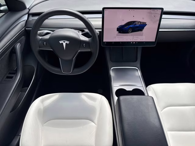 2022 Deep Blue Metallic Tesla Model 3 AWD Sedan