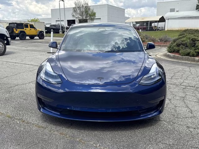 2022 Deep Blue Metallic Tesla Model 3 AWD Sedan