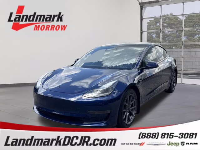 2022 Deep Blue Metallic Tesla Model 3 AWD Sedan