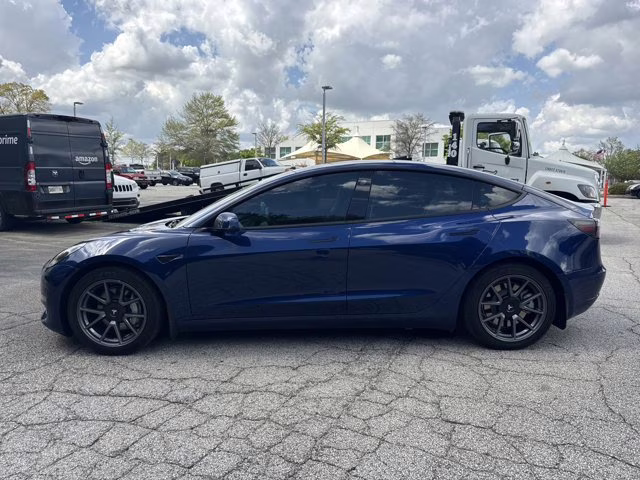 2022 Deep Blue Metallic Tesla Model 3 AWD Sedan