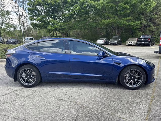 2022 Deep Blue Metallic Tesla Model 3 AWD Sedan
