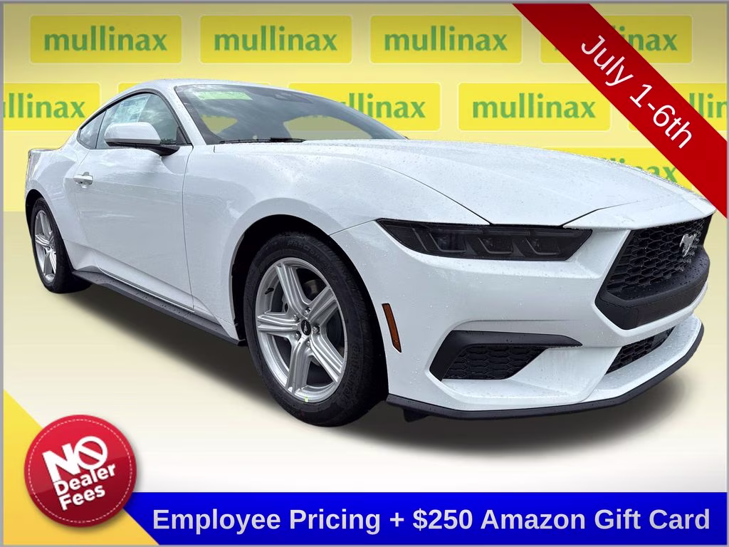 2026 Oxford White Ford Mustang EcoBoost RWD Coupe