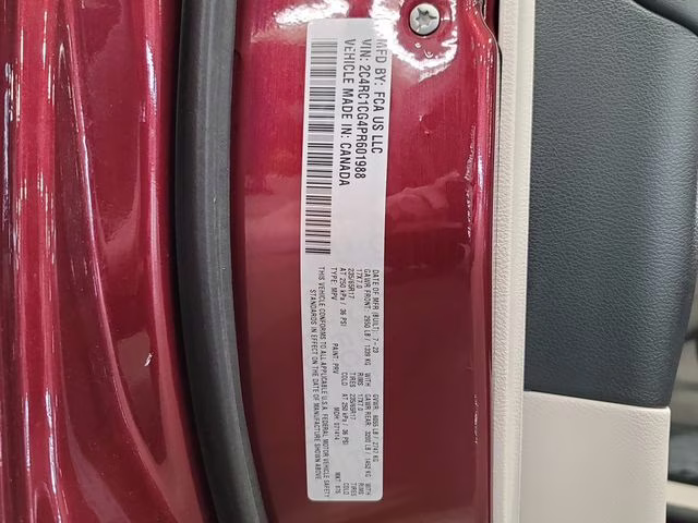 2023 Velvet Red Pearlcoat Chrysler Voyager LX FWD Van