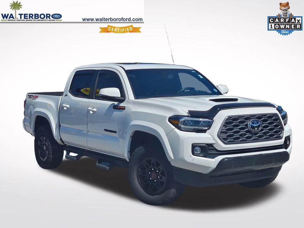 2022 Super White Toyota Tacoma TRD Sport 4X4 Truck