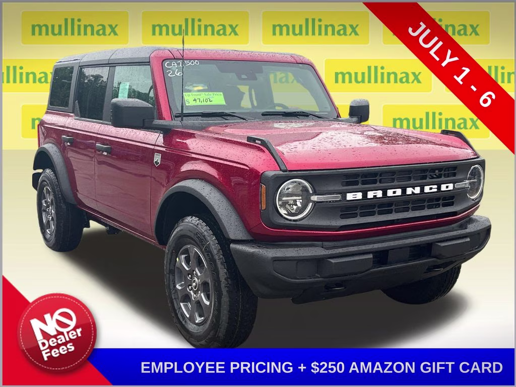2026 Ruby Red Metallic Tinted Clearcoat Ford Bronco Big Bend 4X4 SUV