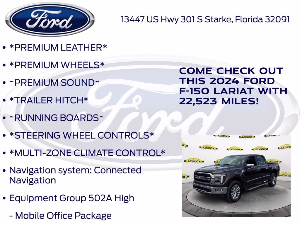 2024 Bronze Metallic Ford F-150 Lariat 4X4 Truck