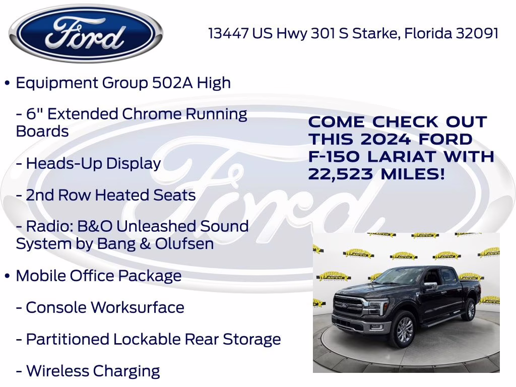 2024 Bronze Metallic Ford F-150 Lariat 4X4 Truck