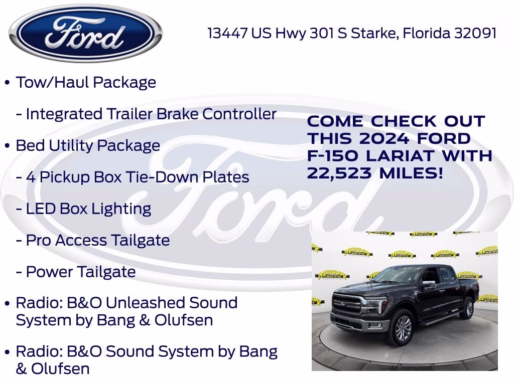 2024 Bronze Metallic Ford F-150 Lariat 4X4 Truck