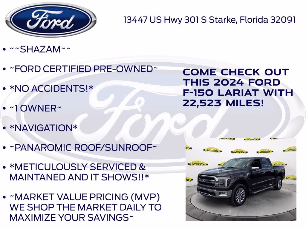 2024 Bronze Metallic Ford F-150 Lariat 4X4 Truck