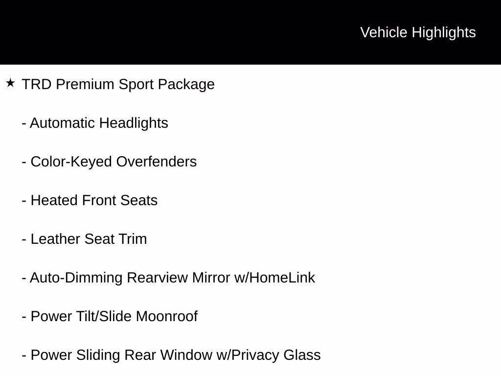 2022 Super White Toyota Tacoma TRD Sport 4X4 Truck