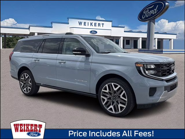 2026 Glacier Gray Metallic Tri-Coat Ford Expedition Max Platinum 4X4 SUV