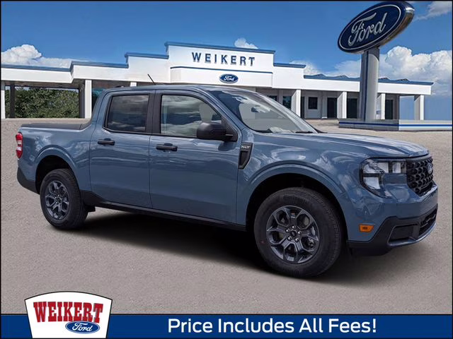 2026 Azure Gray Metallic Tri-Coat Ford Maverick XLT AWD Truck