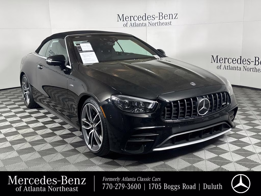 2021 Black Mercedes-Benz E-Class E 53 AMG AWD Convertible