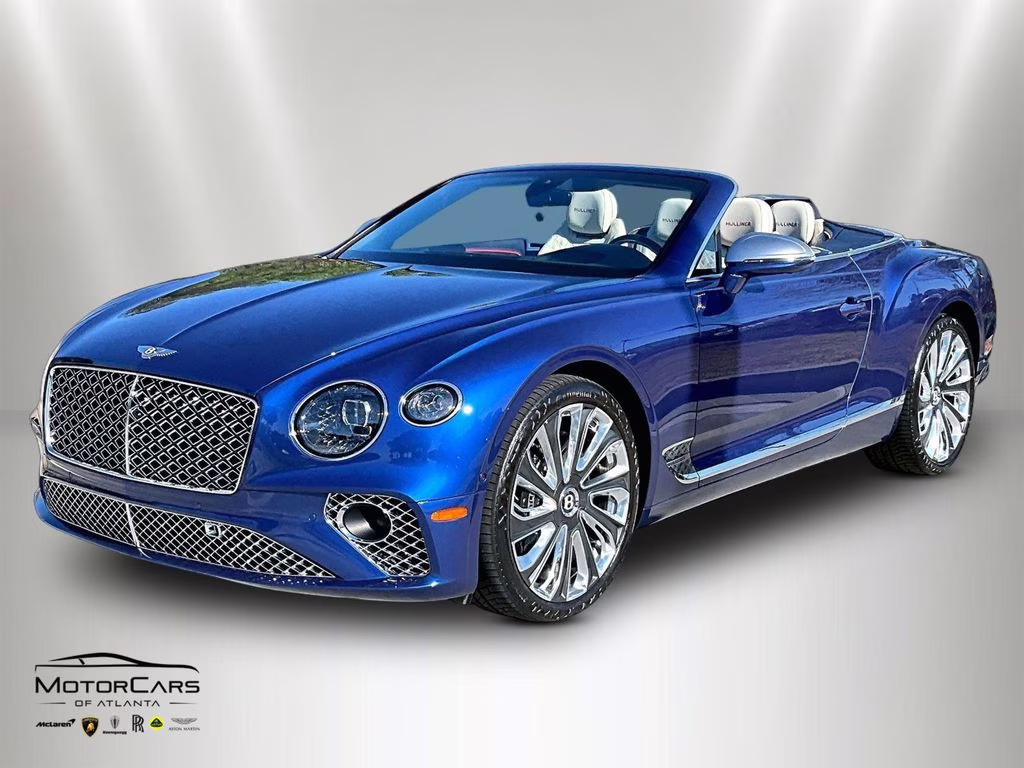 2022 Moroccan Blue Metallic Bentley Continental GT V8 Bespoke Spec AWD Convertible