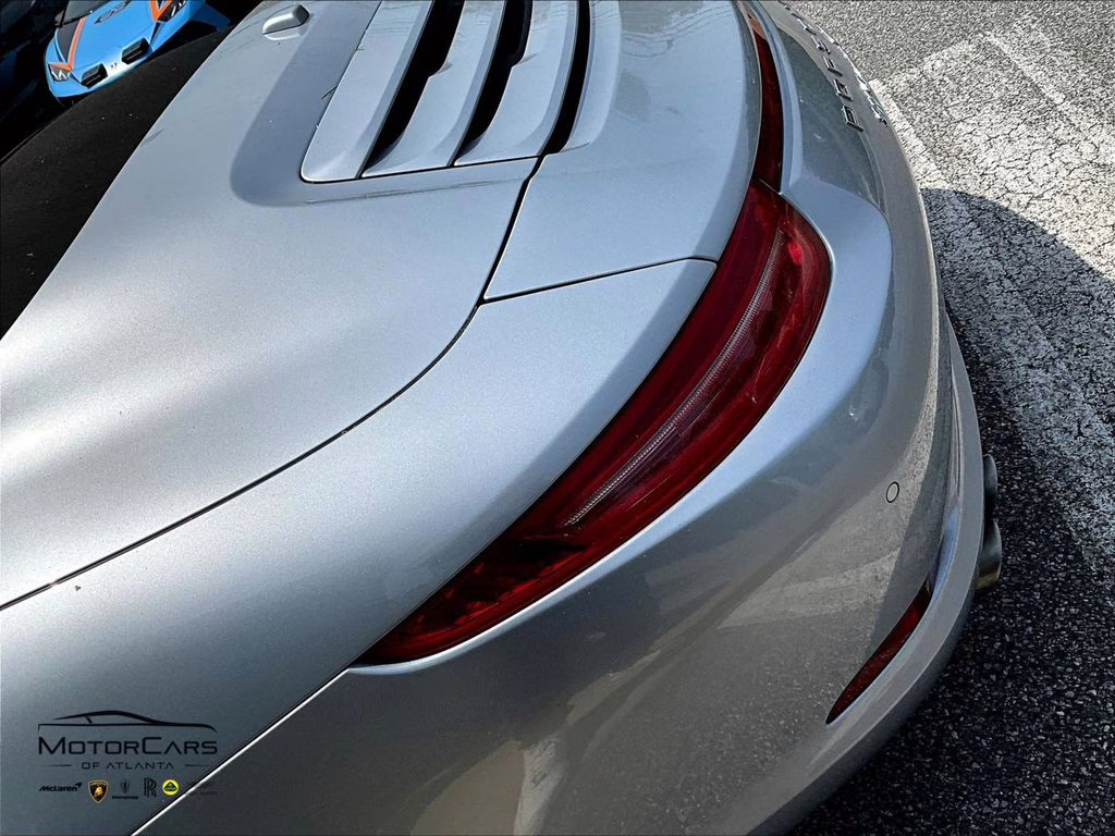 2014 Silver Metallic Porsche 911 Carrera 4S Sport Chrono Package Convertible