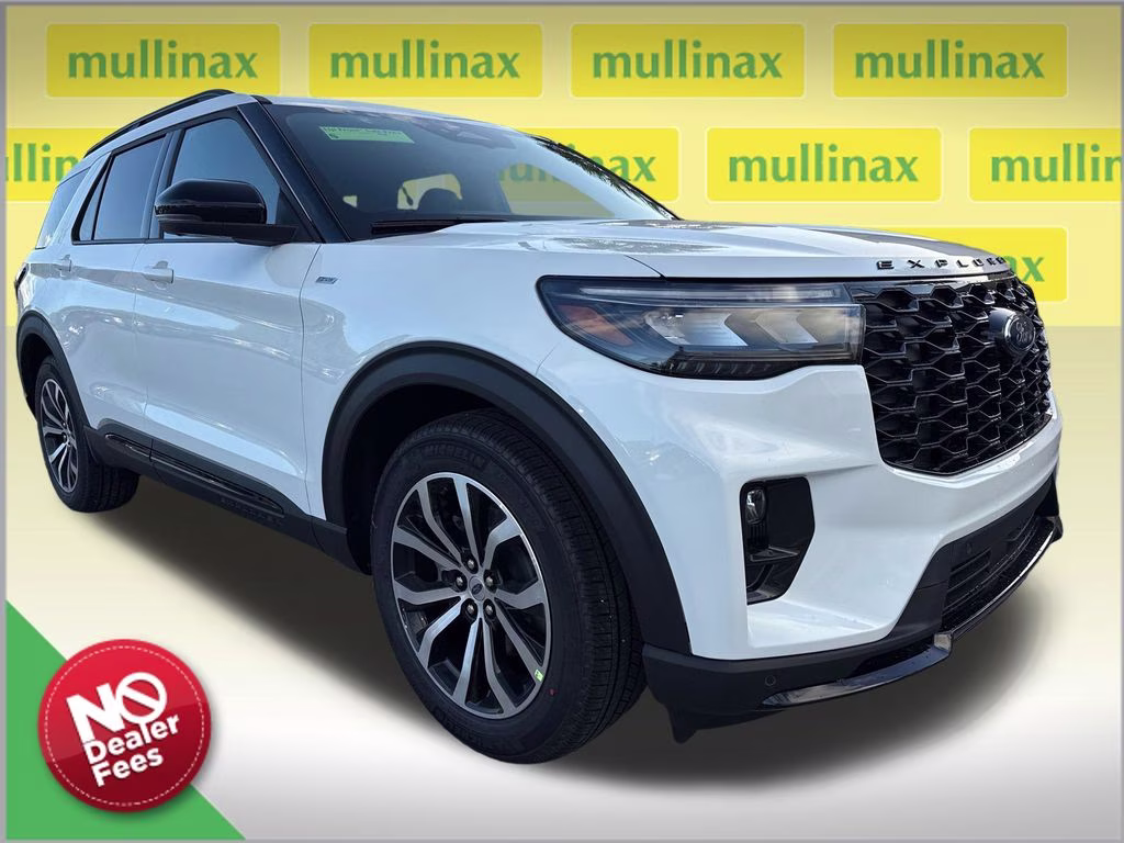 2026 Star White Metallic TC Ford Explorer ST-Line RWD SUV