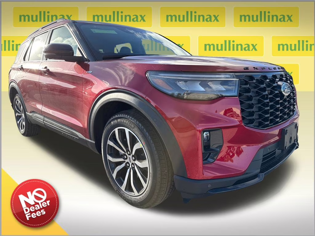 2026 Rapid Red Metallic Tinted Clearcoat Ford Explorer ST-Line RWD SUV