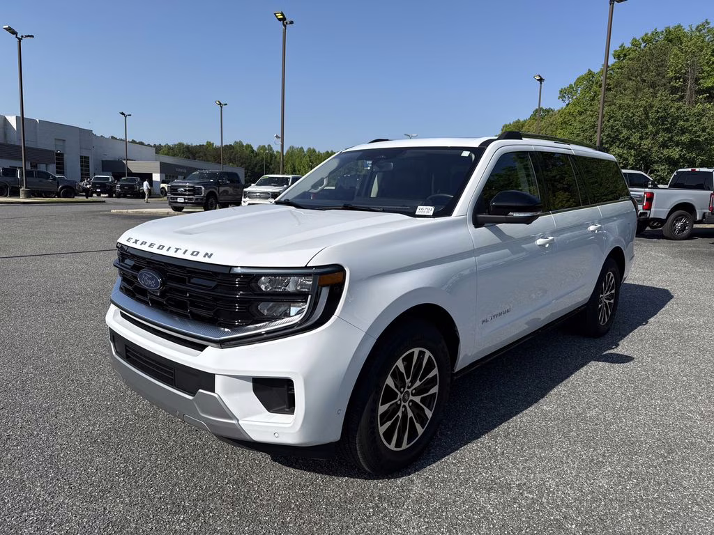 2025 Oxford White Ford Expedition Max Platinum 4X4 SUV