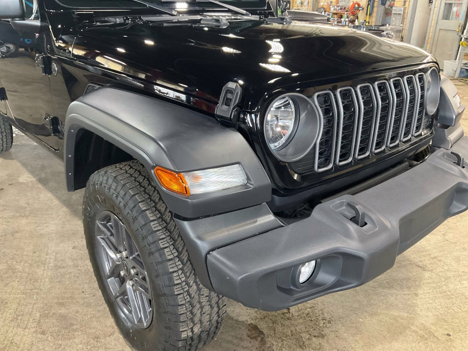 2024 Black Clearcoat Jeep Wrangler Sport S 4X4 SUV