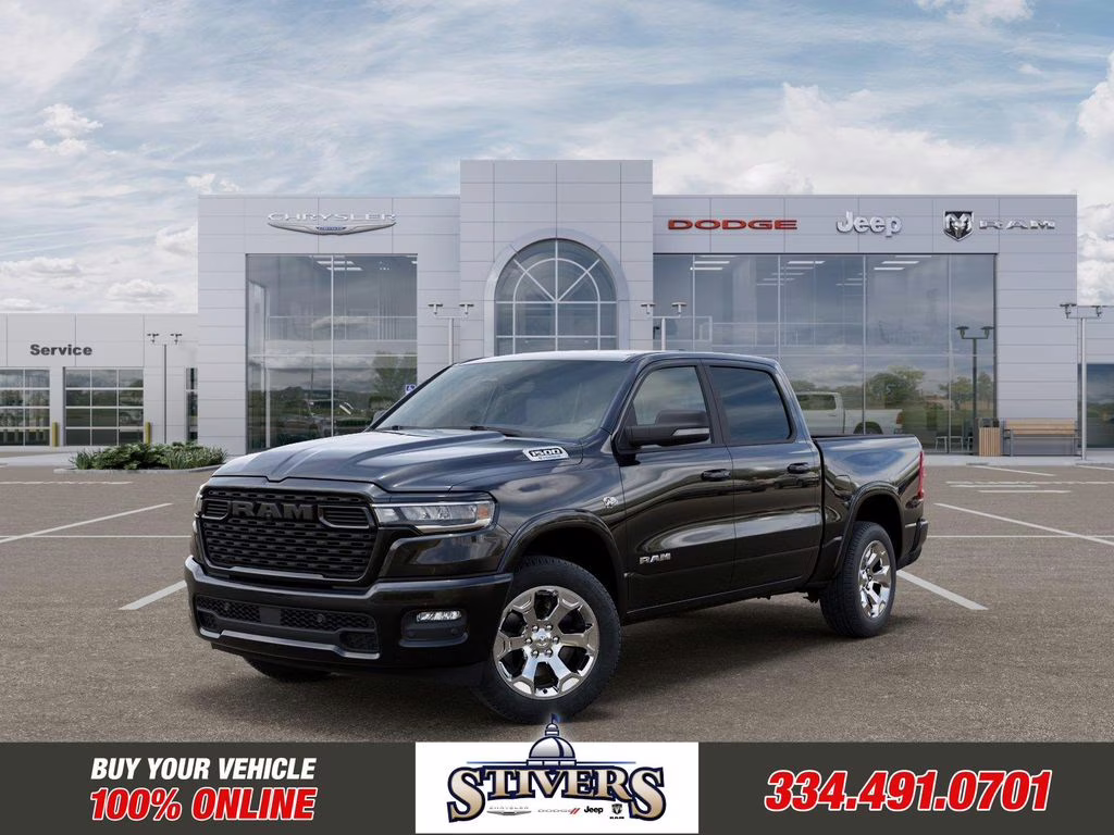 2026 Diamond Black Crystal Pearlcoat Ram 1500 Big Horn/Lone Star 4X4 Truck