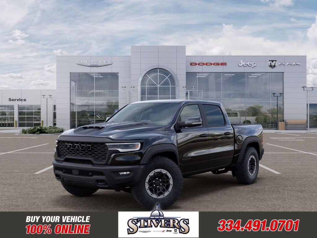 2026 Diamond Black Crystal Pearlcoat Ram 1500 RHO 4X4 Truck