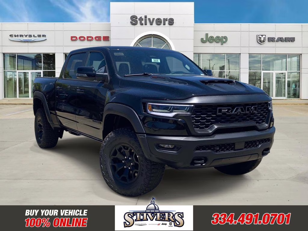 2026 Diamond Black Crystal Pearlcoat Ram 1500 RHO 4X4 Truck