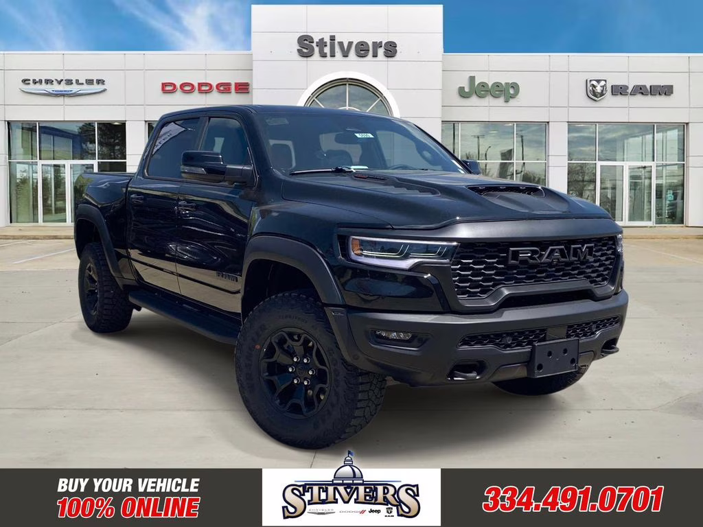 2026 Diamond Black Crystal Pearlcoat Ram 1500 RHO 4X4 Truck