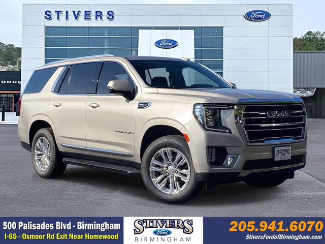 2021 Pearl Beige Metallic GMC Yukon SLT RWD SUV