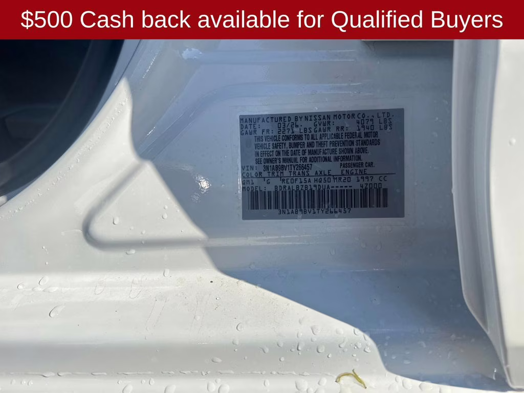 2026 Fresh Powder Nissan Sentra S FWD Sedan