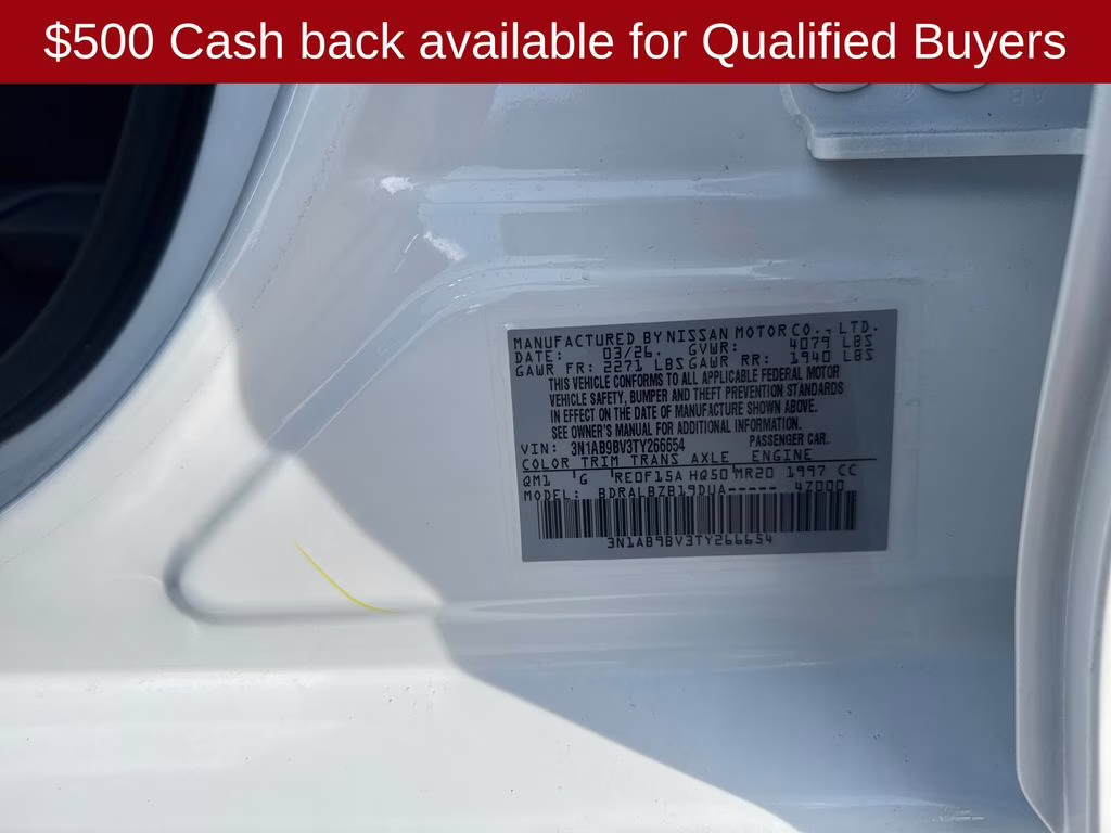 2026 Fresh Powder Nissan Sentra S FWD Sedan