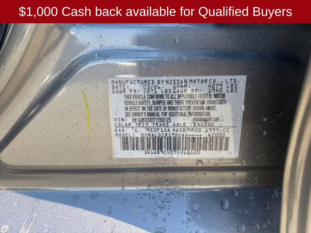 2026 Gun Metallic Nissan Sentra SV FWD Sedan