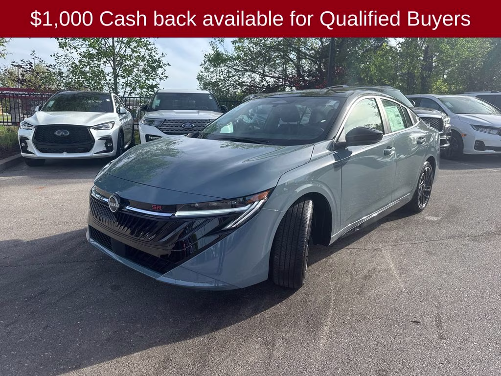 2026 Atlantic Gray/Super Black Nissan Sentra SR FWD Sedan