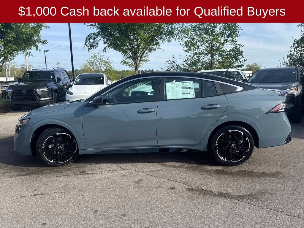 2026 Atlantic Gray/Super Black Nissan Sentra SR FWD Sedan